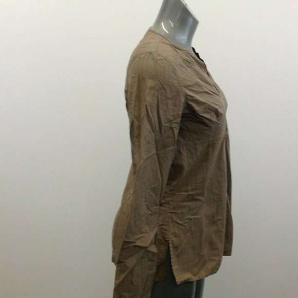 Tommy Hilfiger Top Women's Large Brown Striped - Picture 3 of 7